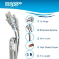 thumbnail image 4 of HQRP Cordon d'Alimentation AC Compatible avec Motorola DCT2224 TV AC Box DVR Comcast Câble Secteur, Blanc, 4 of 7