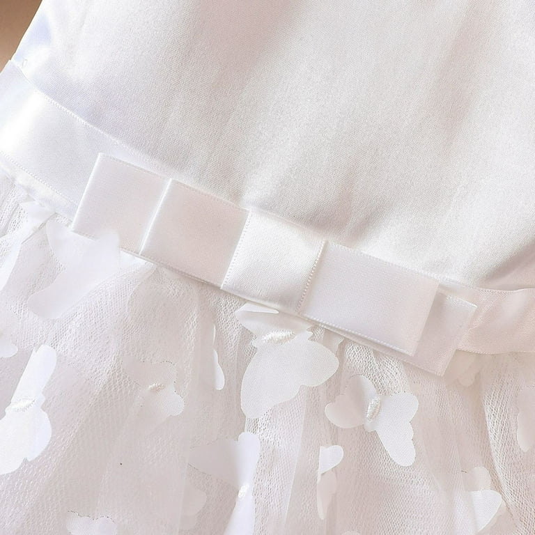 Woyy Baby Girls Butterfly Tulle Dress Sleeveless Pageant Gown Party Wedding Dress, Infant Girl's, Size: 6-12 Months, White Woyy Baby Girls Butterfly Tulle Dress Sleeveless Pageant Gown Party Wedding Dress, Infant Girl's, Size: 6-12 Months, White