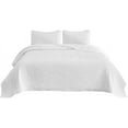 thumbnail image 5 of Chezmoi Collection Weaver White Bedspread Coverlet Set Crinkle Textured Zig Zag Bedding Cover Quilt Set 3-Piece King, 5 of 8