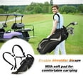 thumbnail image 3 of Segmart Water-Resistant Golf Stand Bag, 3-Way Top with 7 Pockets, Lightweight & Durable, Backpack Strap, Stand Bag for Men & Women, 420D Nylon,Black, 3 of 8