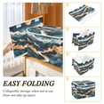 thumbnail image 2 of Yayeee Collapsible Storage Bin with Lid Fabric Closet Decorative Basket with Handles, Green Mountains, 2 of 7