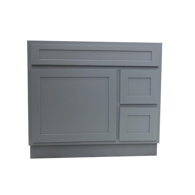 Vanity Art VA4036-2RG Coiffeuse 36 Po. avec Démontable, Gris