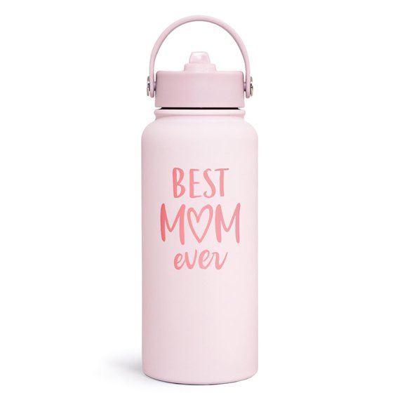 Botella de agua SANDJEST Mom Best Mom Ever de acero inoxidable de 950 ml