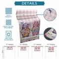 thumbnail image 6 of Table Runner - 70 Inch Long, Spring Gnomes Kitchen Dining Table Runner Dresser Scarves, Botanical Flowers Leaf Pink Buffalo Check Farmhouse Decor for Coffee Tables Wedding Party Banquet, 6 of 8