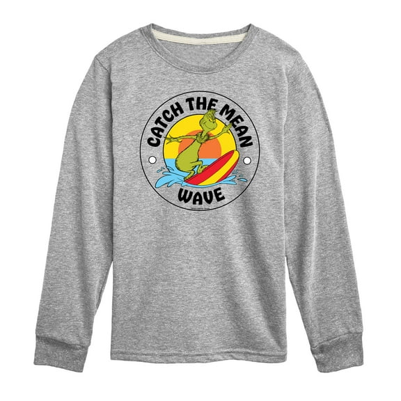 The Grinch - Catch The Mean Wave - Toddler & Youth Long Sleeve Graphic T-Shirt