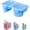 Blue, variant on KALAKALA Half Topper Tray for Bogg Bag X Large, EVA Phone Holder and Cup Holder Compatible with 40oz Tumbler, Organizer Tray Accessory for Beach Tote Bag