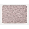 thumbnail image 1 of Flower Bath Mat, Swirling Branches Spring Season Petal Blossom Romantic Garden Motif, Plush Bathroom Decor Mat with Non Slip Backing, 29.5" X 17.5", Taupe Grey Dried Rose, by Ambesonne, 1 of 2