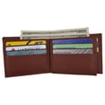 thumbnail image 3 of Mens RFID Blocking Leather Center Flap Bifold Compact Card ID Wallet, 3 of 22