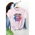 thumbnail image 4 of Kiss Me Lips, Valentines Day Graphic Tee, 4 of 5