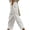 AA-White, variant on QATAINLAV Summer Cotton Linen Pants Women Casual Drawstring Waist Hollow Out Straight Leg Trouser Lightweight Beach Pants with Pockets, White, XL