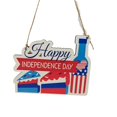 thumbnail image 4 of 11 Colgante del Día de la Independencia feliz, letras de madera, adorno de placa para pastel para el Día Nacional de los Estados Unidos, decoración navideña del 4 de julio, 4 of 5