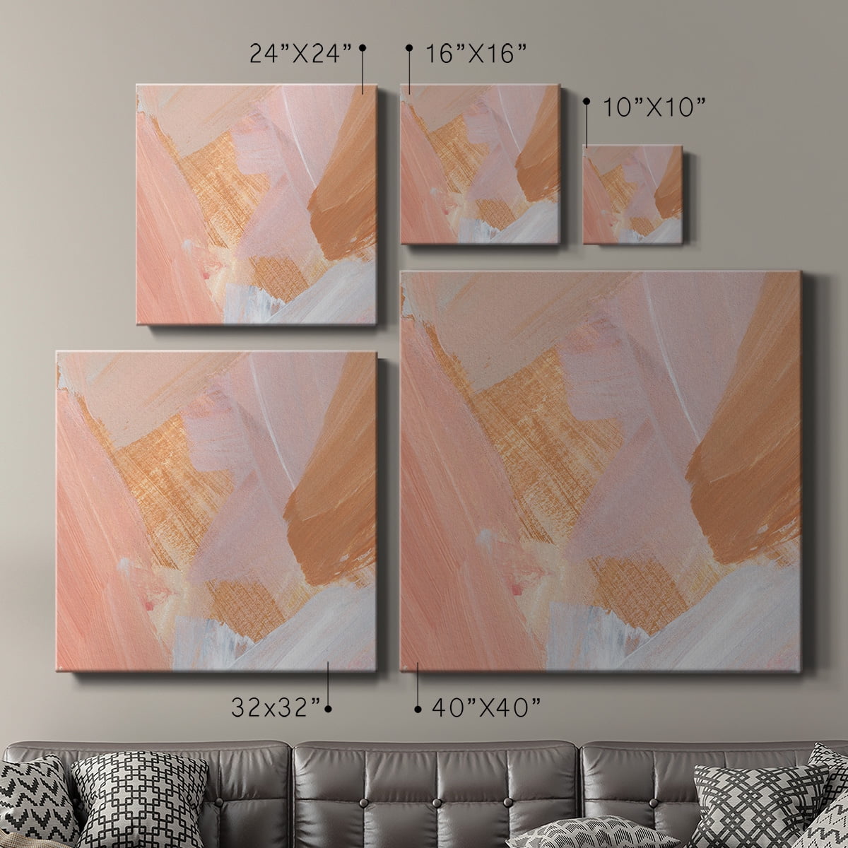 Wexford Home Pink Vanilla IV-Premium Gallery Wrapped Canvas, 10" x 10" - Ready to Hang