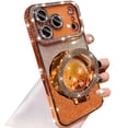 thumbnail image 1 of Funda Changjia con Brillo y Soporte para iPhone 17 Pro Max Naranja, 1 of 7