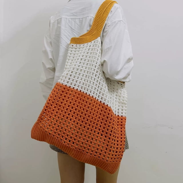 Bolsa Bolso de mano tejido hueco grande para mujer Tmvgtek Para estrenar