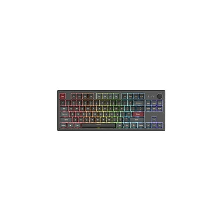 Montech MKey TKL Mechanical Gaming Keyboard: Customizable RGB LED, Premium MDA Profile PBT Keycap, Engineered Acoustics, Hot-Swappable Gateron G Pro 2.0 Switches, Stunning Osaka Castle Theme, Darkness