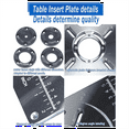 thumbnail image 6 of Router Table Insert Plate, DIY Router Table Insert Plate for Woodworking ,Table Top Insert Mounting Plate, 6 of 8
