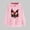Pink, variant on Ladies' Romantic Valentine Hooded Sweatshirt With Long Sleeve Cozy Fleece Material