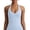 Sky Blue, variant on Women's Seamless Yoga Tank Top with Front Panel and Push-Up Padding for Fitness Pilates and Workouts