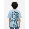 thumbnail image 3 of Sonic the Hedgehog Boys' Embroidered Tee with Short Sleeves, Sizes 4-18, 3 of 9