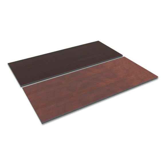 Alera Reversible Laminate Table Top Rectangular 72w x 30d Medium Cherry/Mahogany (ALETT7230CM)