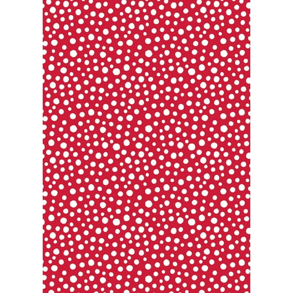 Lewis & Irene Christmas Snow Fall on Red 100% Cotton Fabric sold by the yard