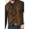 thumbnail image 3 of Cody James Men's Southwestern Print Jacquard Vest - CJSP24V15-BRN X-, 3 of 4