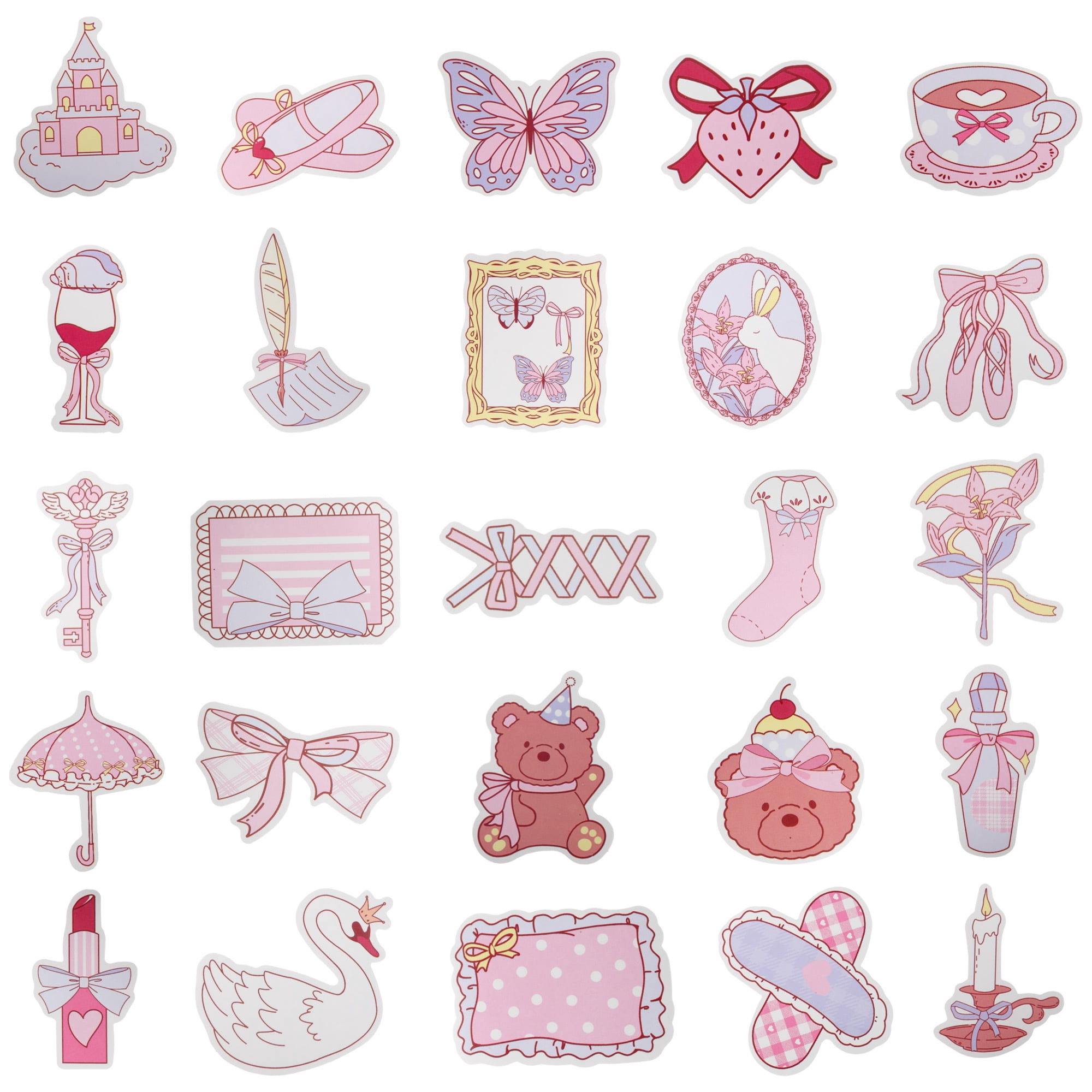 Unique Bargains Waterproof Reading Stickers for Laptop Scrapbook Hand-Drawn Ballet