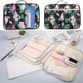thumbnail image 4 of JAKAGO Travel Portfolio Organizer Waterproof A4 Document Bag Multifunctional Travel Note Pouch Zippered Case for Notebook, Ipad, Journals, Sketch Books (Flamingo), 4 of 4