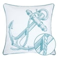 thumbnail image 2 of Amry Teal Graphic Polyester 20 in. x 20 in. Throw Pillow, 2 of 5