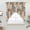 Brown, Gray, Beige, variant on Brown Blue Checked Swag Valances for Windows, Kitchen Curtains 36 Inch Length 2 Panels Set, Vintage Buffalo Plaid Farmhouse Short Curtains for Small Windows Rod Pocket Cafe Curtains Drapes 28"x36"