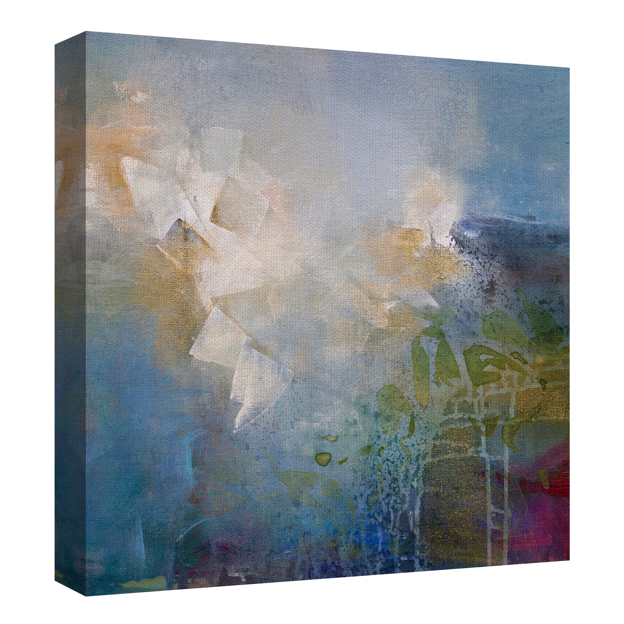 Masterpiece Art Gallery Segments Abstract By Karen Hale Canvas Art Print 30" x 30"