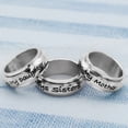 thumbnail image 6 of Always My Daughter, Now Friend Stainless Steel Spinner Ring - Sentimental Mother Daughter Jewelry Gift size 6, 6 of 6