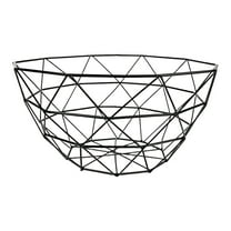 Wadada Metal Wire Fruit Bowl, Iron Arts Fruit Storage Baskets for Kitchen Counter, Countertop, Home Decor, Table Centerpiece Decorative hold Vegetables, Bread, Snacks, Potpourris