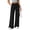 Black, variant on Womens Sweatpants Wide Leg Sweat Pants Elastic Waisted Casual with Pockets Drawstring Workout Pants