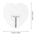 thumbnail image 2 of unbranded 20Ud Decorativos Adhesivos En Corazón Transparentes Para Colgar En Cocina Y, 2 of 6