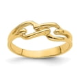 thumbnail image 1 of Solid 14k Yellow Gold Freeform Knot Ring Band Size 9, 1 of 6