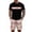 Hot Pink, variant on GrmtClth Hawaii 2 Piece Outfits for Men Summer Crew Neck T-Shirt and Shorts Set Lightweight Short Sleeve Outfit Comfy Elastic Drawstring Clothing Pink L