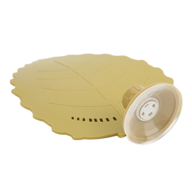 Tortoise Basking Platform Leaf Shape With Suction Cup, Made Of Plastic, Resting And Basking Spot For Turtles, Frogs, And Aquatic Pets