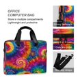 thumbnail image 4 of 16" Laptop Briefcase for Work Travel Laptop Shoulder Bag Carrying Handbag Laptop Case Colorful Tie-dye with Swirling, 4 of 8