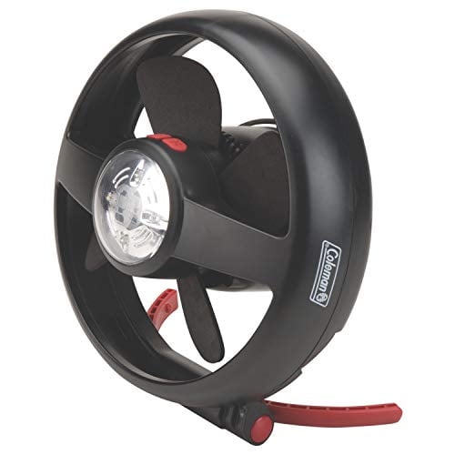Ventilador Coleman CPX 6 iluminado para tienda de campaña con soporte