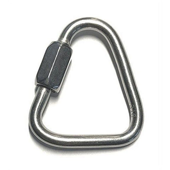 US STAINLESS Stainless Steel 316 Delta Quick Link 5/32" (4mm) Marine Grade Triangle