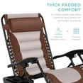 Best Choice Oversized Padded Zero Gravity Chair, Outdoor Patio Recliner