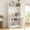 White, variant on Harper & Bright Designs Compact Kitchen Pantry, Kitchen Pantry Storage Cabinet with Power Outlet, Tall Farmhouse Kitchen Hutch with Adjustable Shelf for Dining Living Room, Dark Blue