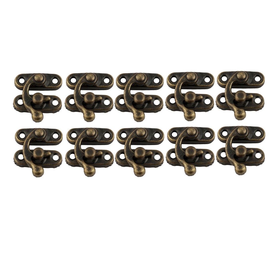 Biaungdo 5pcs Retro Swing Bag Clasp Lock - Bronze Tone Latch For Wooden Box, Jewelry Case, Furniture