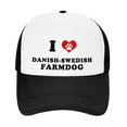 thumbnail image 2 of I Heart Danish-Swedish Farmdog Dog Love Pets Pride Funny Trucker Hat Baseball Cap, 2 of 5