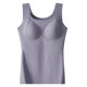 thumbnail image 3 of Ropa interior térmica para mujer, de moda, lisa, con cuello redondo, cojín en el pecho, camiseta térmica cálida de poliéster para mujer, cintura baja., 3 of 3