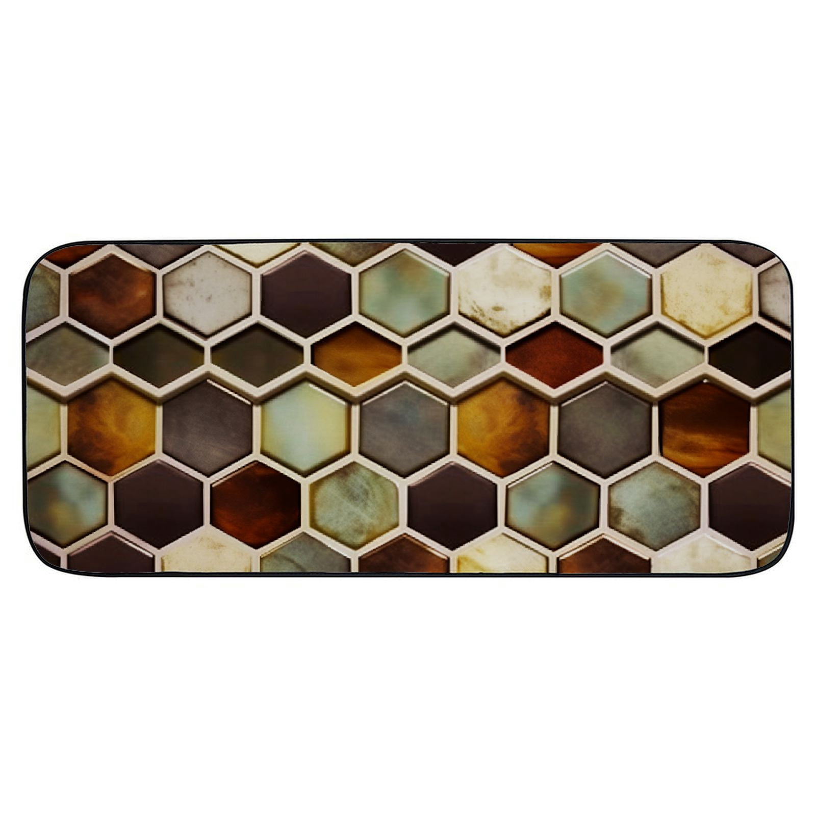 Qinduosi Decorative Door Mat, Door Mat with Non-Slip Rubber Backing, Easy Cleaning, Traps Dirt, for Entry, Patio, Garage 19.68*47.24 in