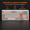 thumbnail image 2 of Teclado Gamer Mecánico EK98PRO, 100% 97 Teclas Inalámbrico 2.4G/Bluetooth/Cable, Estructura Gasket, Batería 4000mAh, RGB, Hot-Swappable, para PC/Laptop, 2 of 8