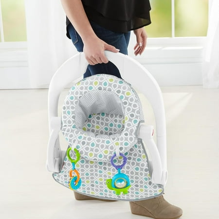 Fisher-Price Supportive Sit-Me-Up Comfy Interactive Floor Seat Infant Mat Toy