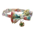 thumbnail image 2 of CBFFDC Collier pour Chat Imprimé Floral Exquis Nœud Papillon pour Chien avec Collier Cloche, 2 of 7